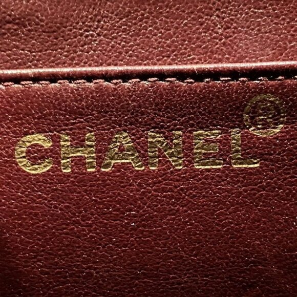 Authentic CHANEL Jumbo Maxi XL 24K Gold Flap Bag Lambskin Chain Shoulder Black - Picture 9 of 11